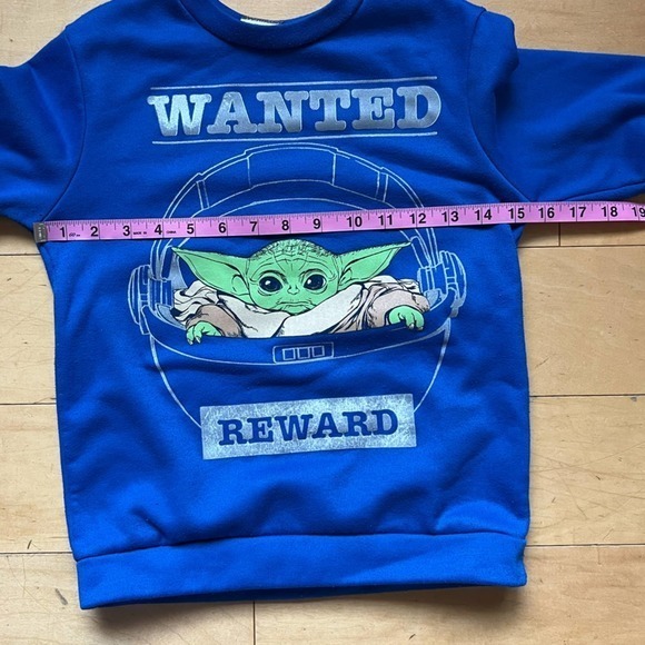 Star Wars Yoda Crewneck Sweatshirt‎ Youth Size 7 - Picture 8 of 9